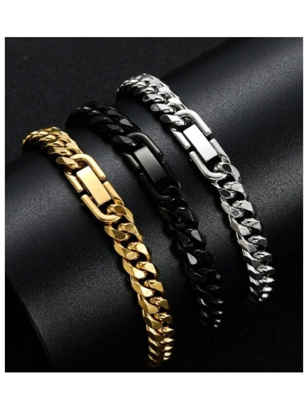 Flat link bracelet - Stainless Steel - 5mm 8
